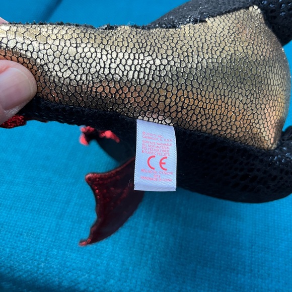 Ty Beanie Boos “Grindal” Dragon 12” Plush Stuffed Animal - Picture 6 of 9